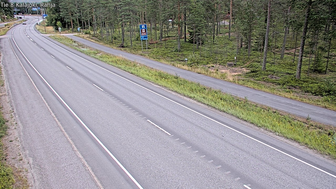 Weather Camera Image Road 8 Kalajoki, Rahja, Kalajoki, Pohjois-Pohjanmaa