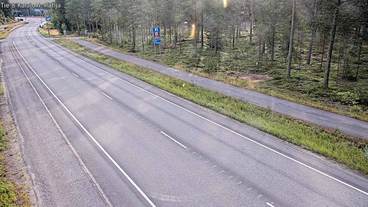 Weather Camera Image Road 8 Kalajoki, Rahja, Kalajoki, Pohjois-Pohjanmaa