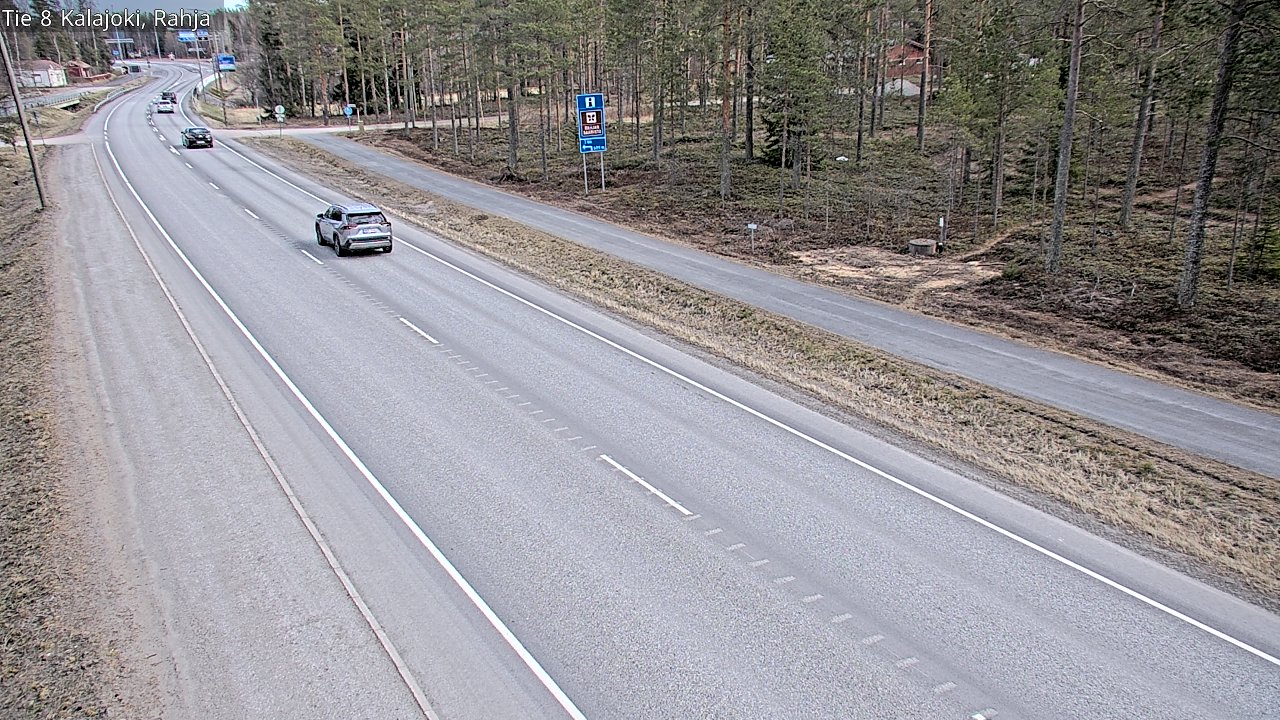 Weather Camera Image Road 8 Kalajoki, Rahja, Kalajoki, Pohjois-Pohjanmaa
