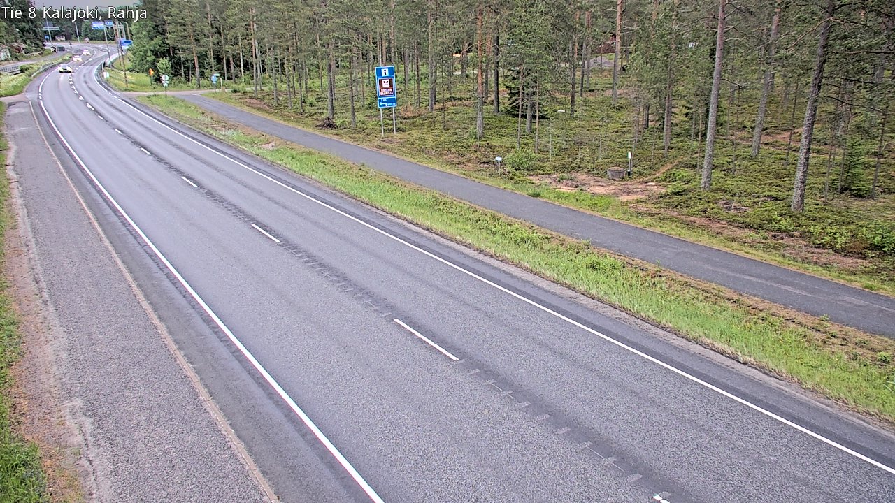 Kelikamerat Kuva Tie 8 Kalajoki, Rahja, Kalajoki, Pohjois-Pohjanmaa