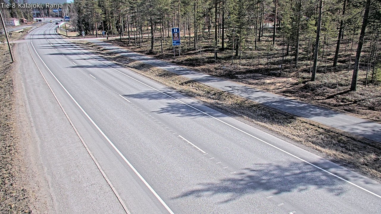 Weather Camera Image Road 8 Kalajoki, Rahja, Kalajoki, Pohjois-Pohjanmaa