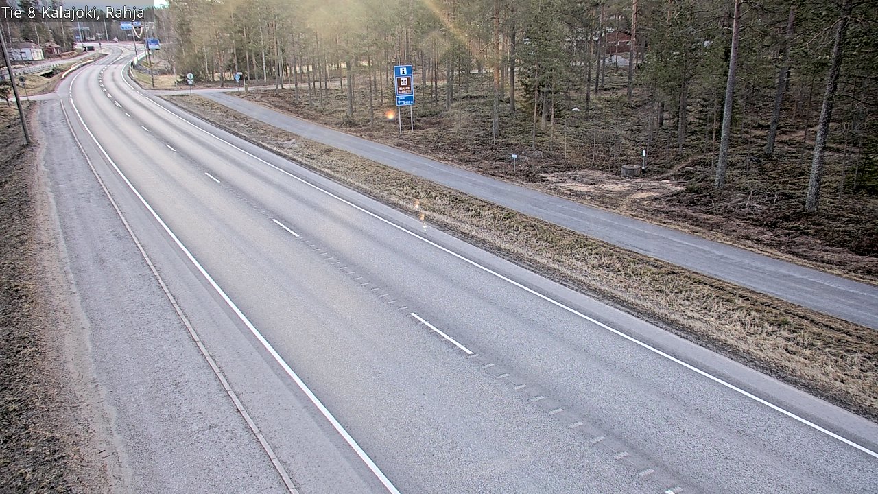 Weather Camera Image Road 8 Kalajoki, Rahja, Kalajoki, Pohjois-Pohjanmaa