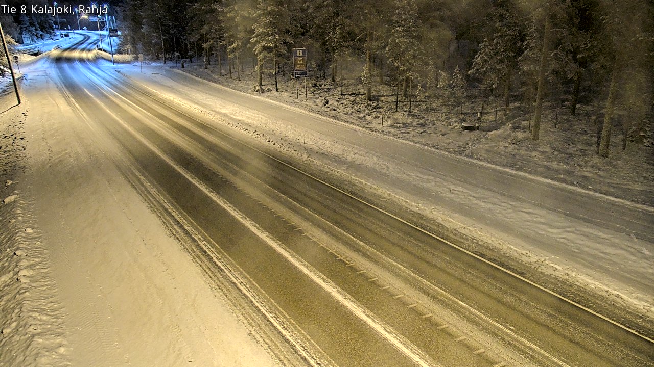 Weather Camera Image Väg 8 Kalajoki, Rahja, Kalajoki, Pohjois-Pohjanmaa