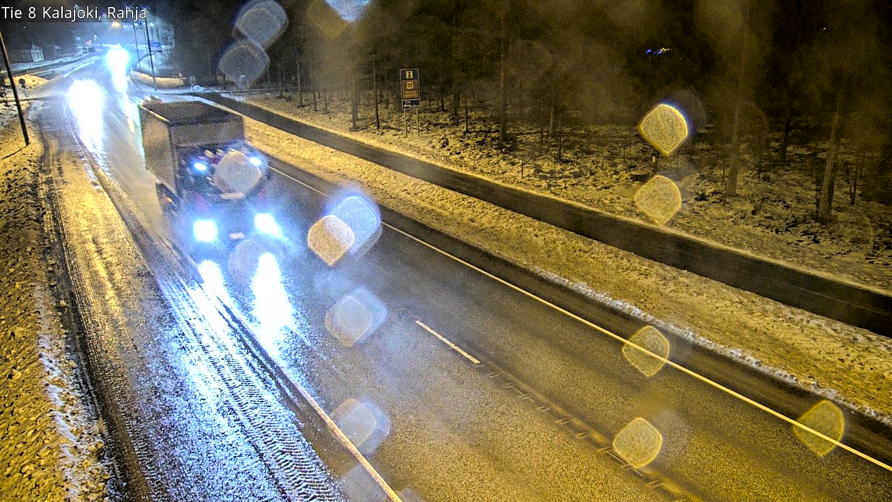 Weather Camera Image Väg 8 Kalajoki, Rahja, Kalajoki, Pohjois-Pohjanmaa