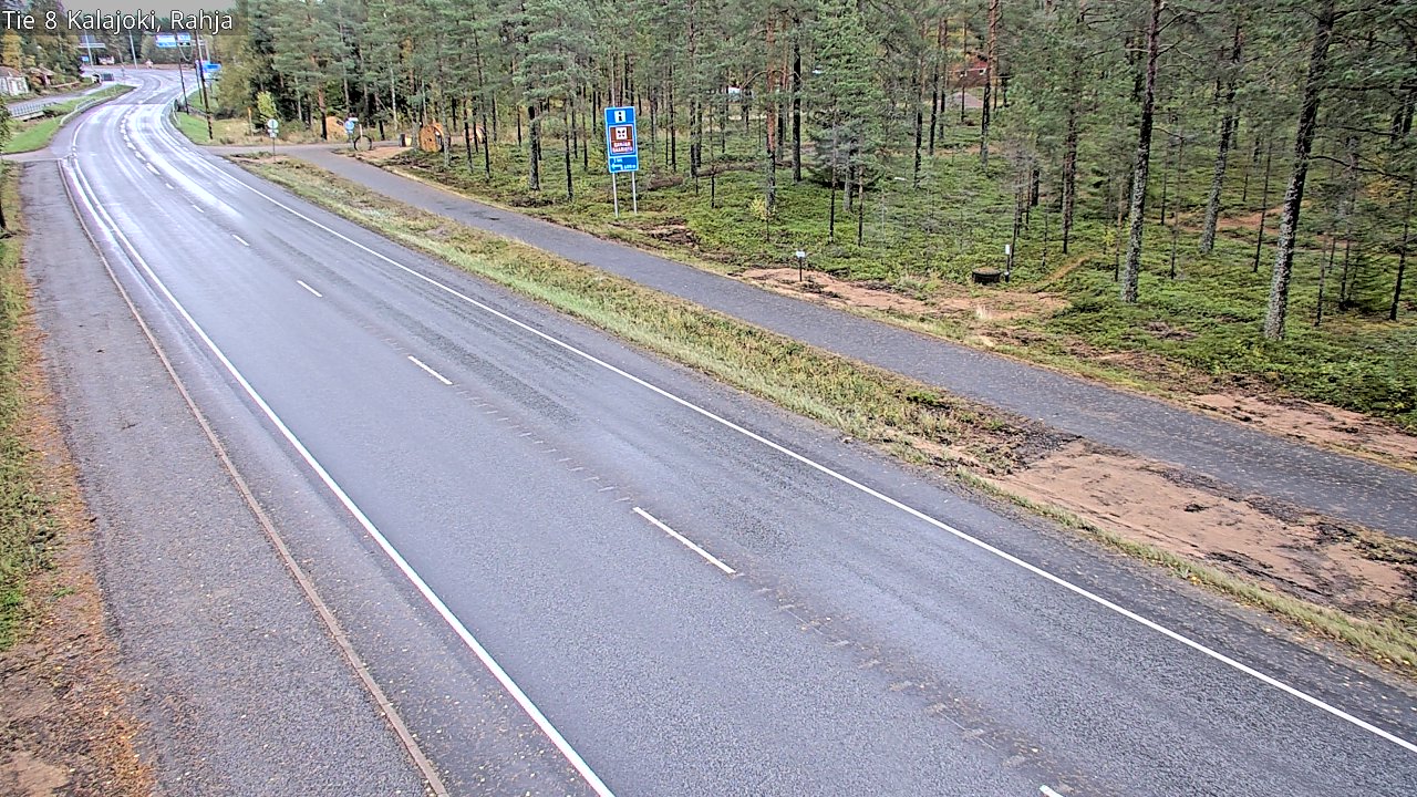 Weather Camera Image Road 8 Kalajoki, Rahja, Kalajoki, Pohjois-Pohjanmaa