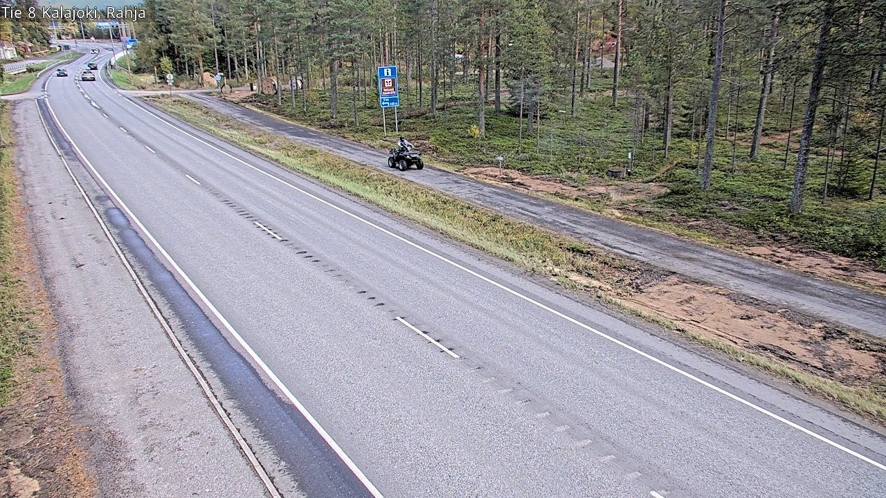 Kelikamerat Kuva Tie 8 Kalajoki, Rahja, Kalajoki, Pohjois-Pohjanmaa