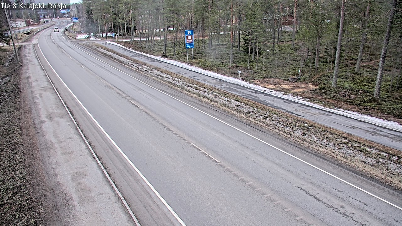 Weather Camera Image Väg 8 Kalajoki, Rahja, Kalajoki, Pohjois-Pohjanmaa