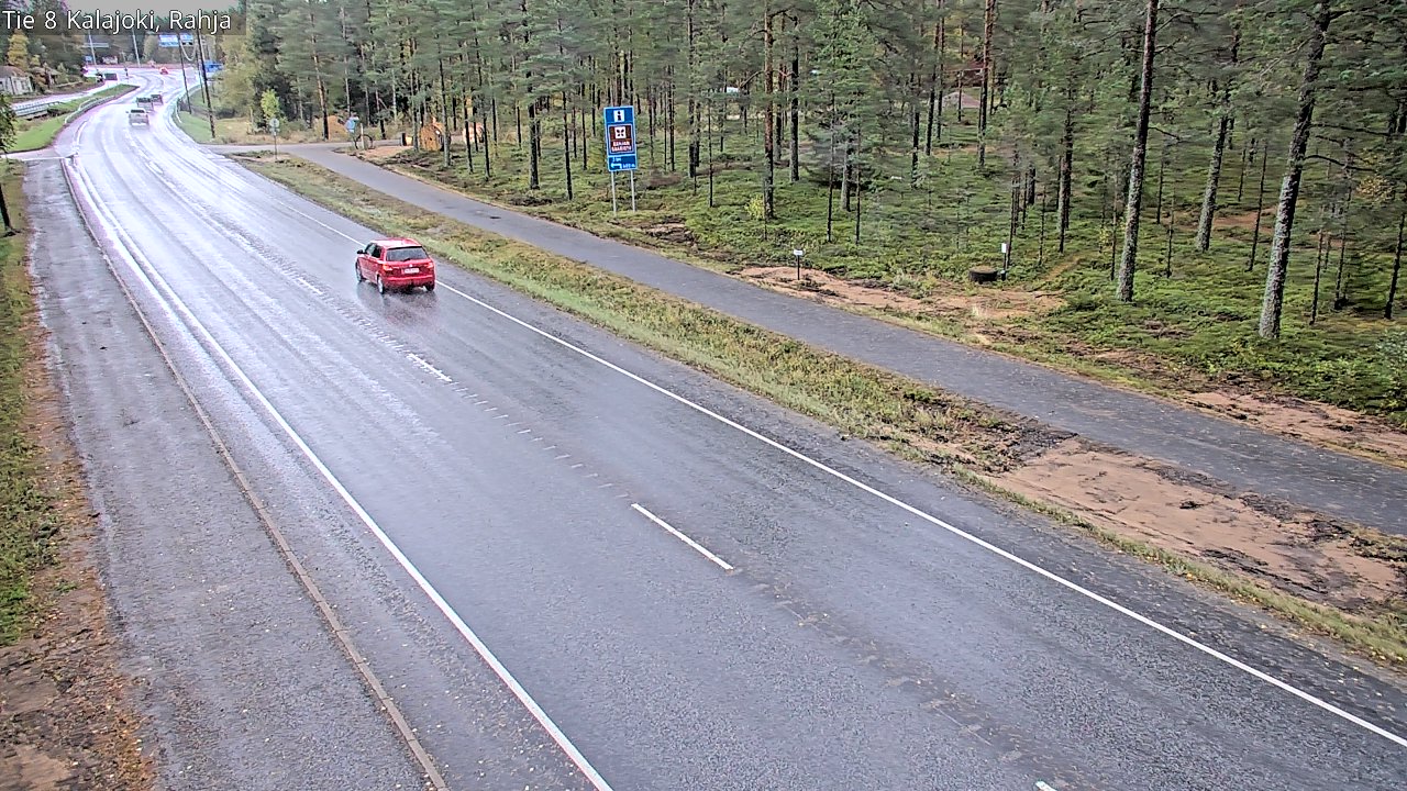 Weather Camera Image Road 8 Kalajoki, Rahja, Kalajoki, Pohjois-Pohjanmaa