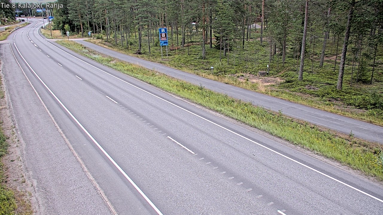 Weather Camera Image Road 8 Kalajoki, Rahja, Kalajoki, Pohjois-Pohjanmaa