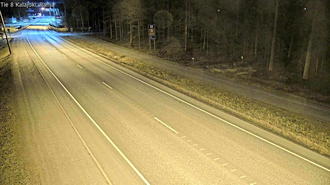 Weather Camera Image Väg 8 Kalajoki, Rahja, Kalajoki, Pohjois-Pohjanmaa