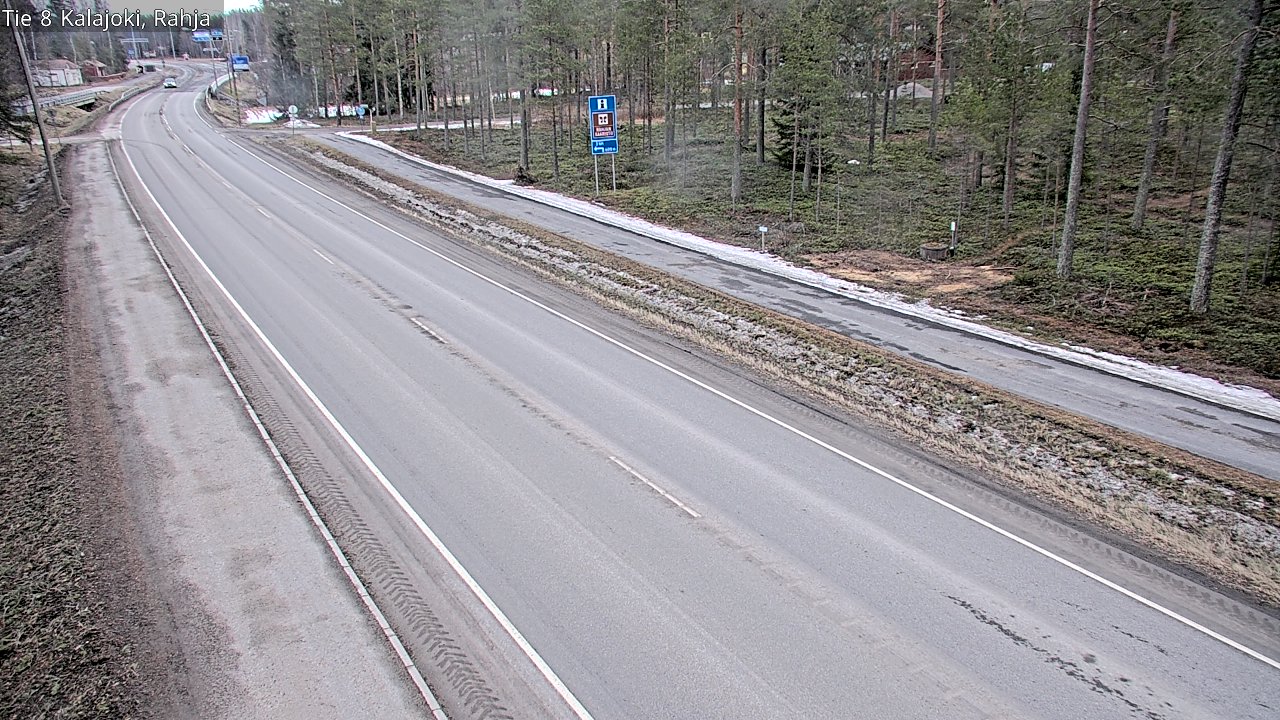 Weather Camera Image Väg 8 Kalajoki, Rahja, Kalajoki, Pohjois-Pohjanmaa