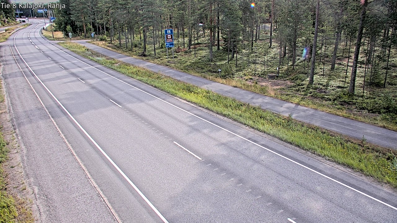 Weather Camera Image Road 8 Kalajoki, Rahja, Kalajoki, Pohjois-Pohjanmaa