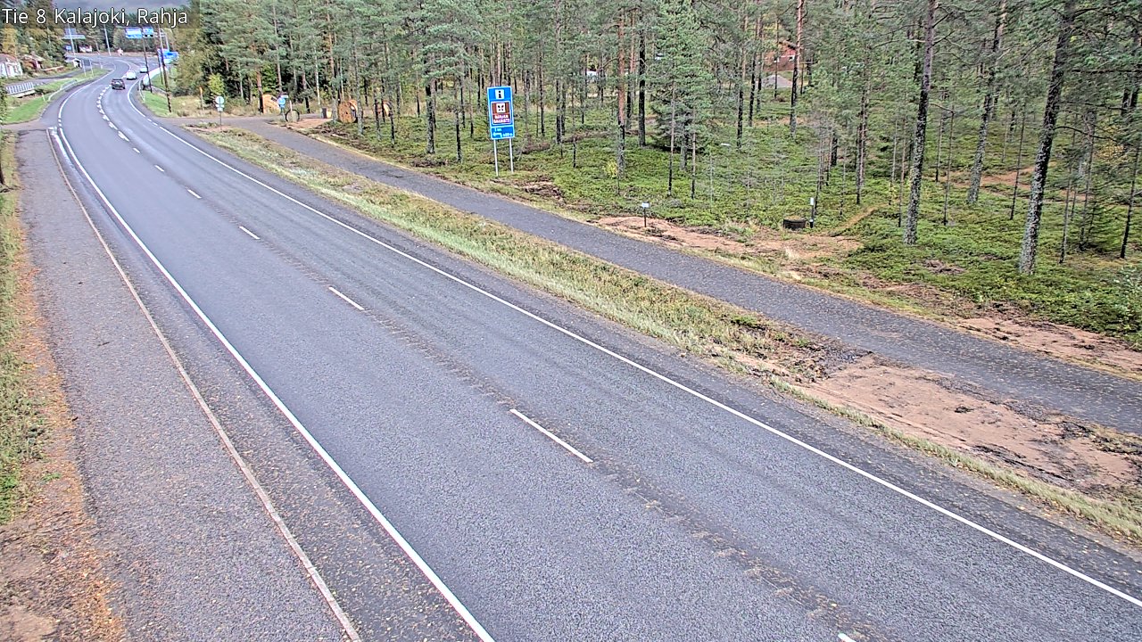 Weather Camera Image Road 8 Kalajoki, Rahja, Kalajoki, Pohjois-Pohjanmaa