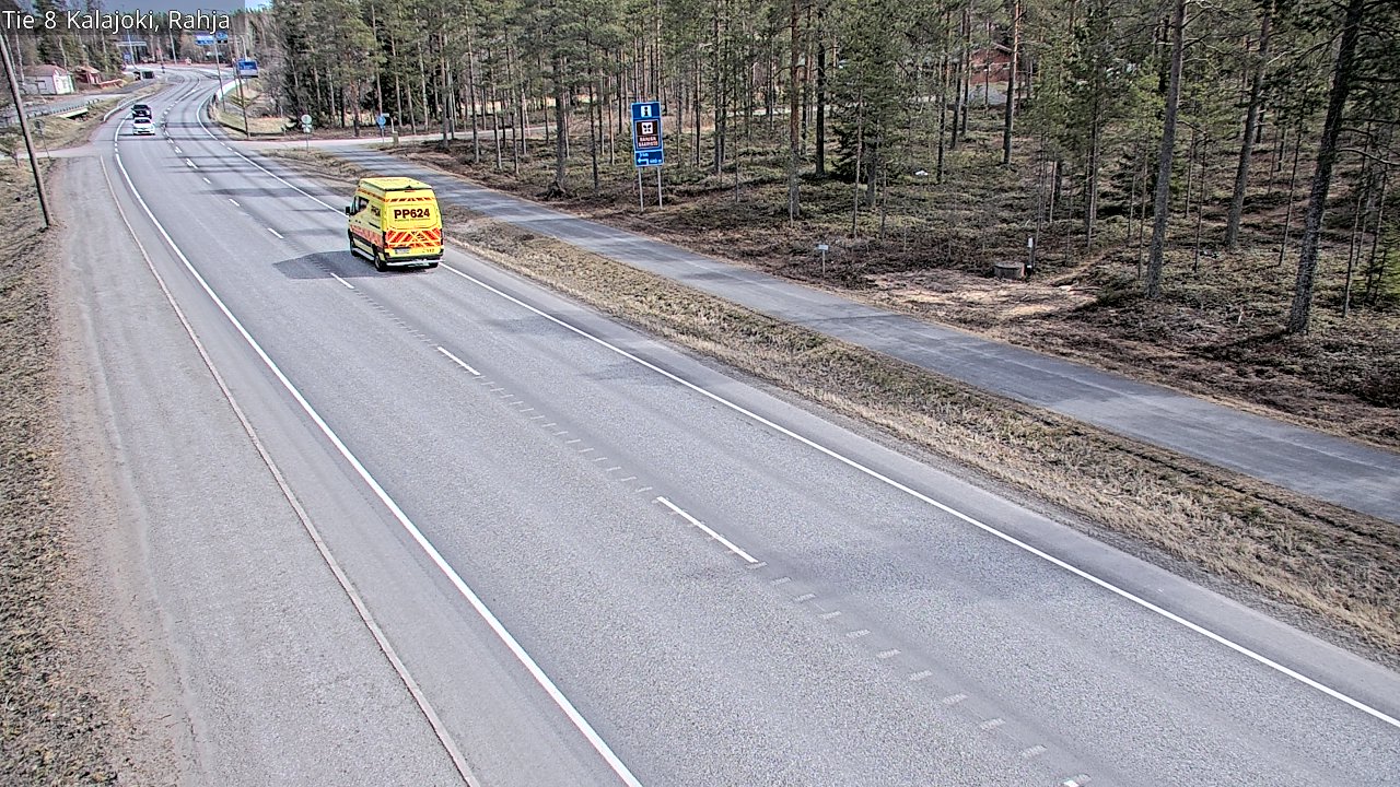 Weather Camera Image Road 8 Kalajoki, Rahja, Kalajoki, Pohjois-Pohjanmaa