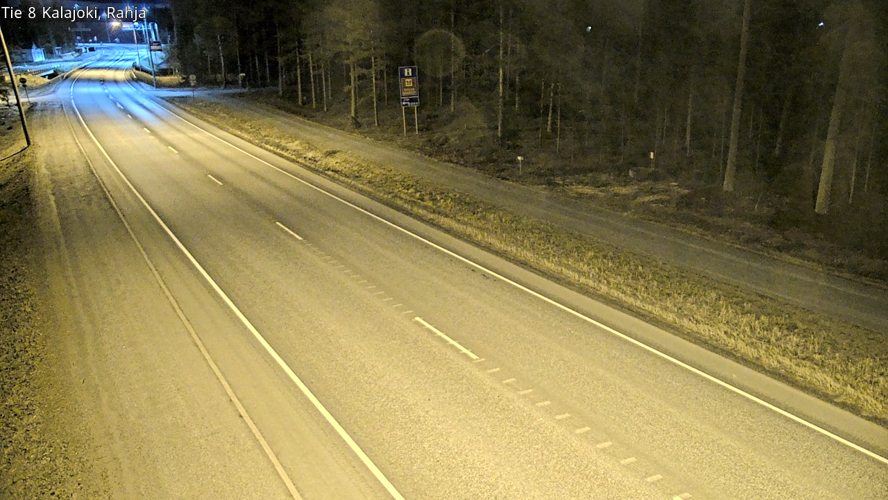 Weather Camera Image Väg 8 Kalajoki, Rahja, Kalajoki, Pohjois-Pohjanmaa