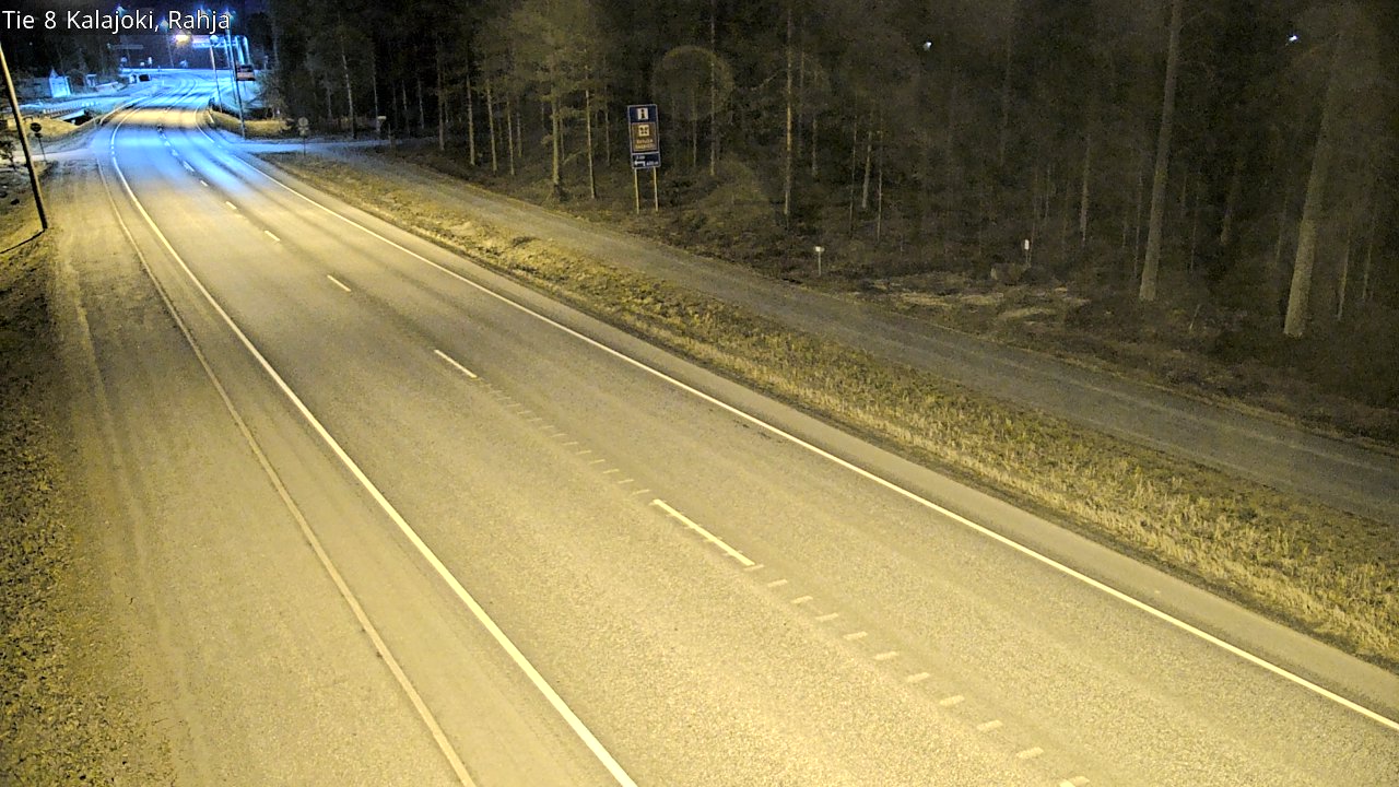 Weather Camera Image Väg 8 Kalajoki, Rahja, Kalajoki, Pohjois-Pohjanmaa