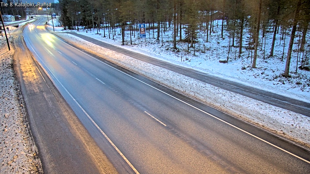 Weather Camera Image Väg 8 Kalajoki, Rahja, Kalajoki, Pohjois-Pohjanmaa