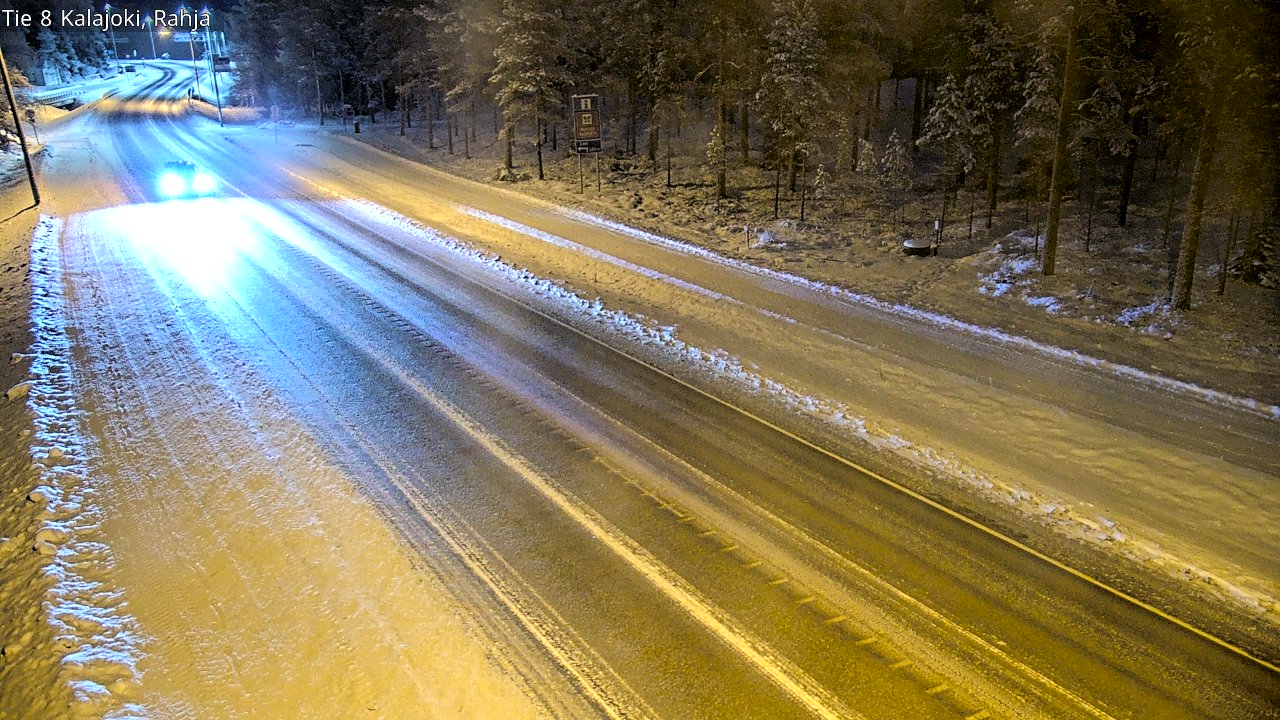 Weather Camera Image Väg 8 Kalajoki, Rahja, Kalajoki, Pohjois-Pohjanmaa