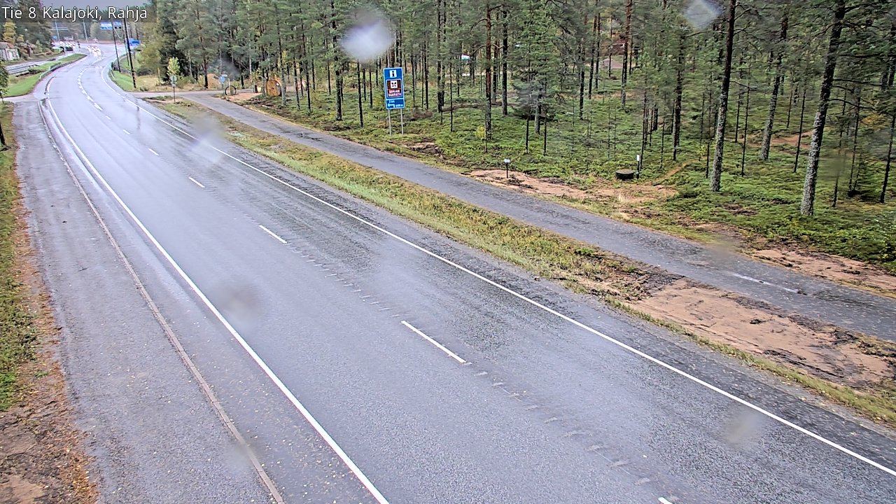 Weather Camera Image Road 8 Kalajoki, Rahja, Kalajoki, Pohjois-Pohjanmaa