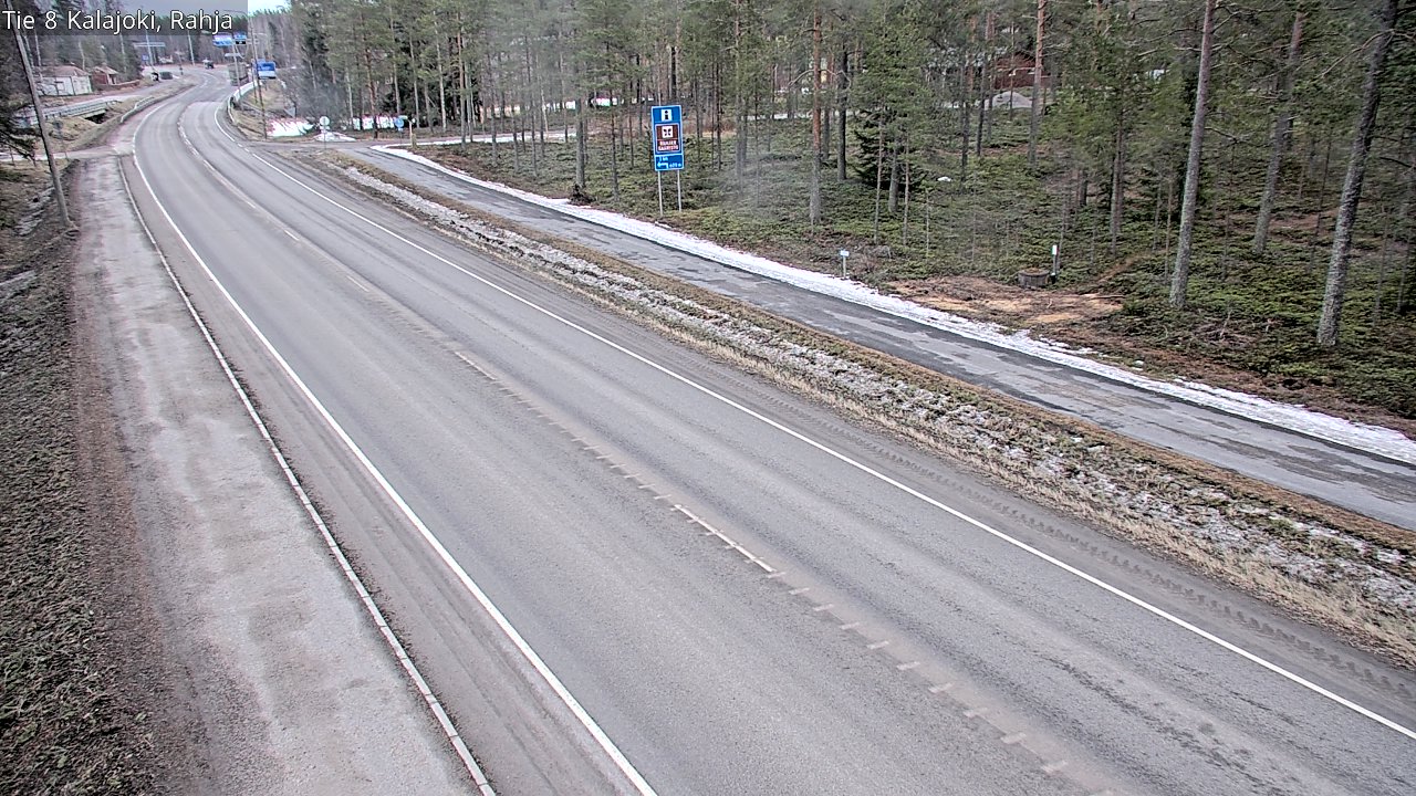Weather Camera Image Väg 8 Kalajoki, Rahja, Kalajoki, Pohjois-Pohjanmaa
