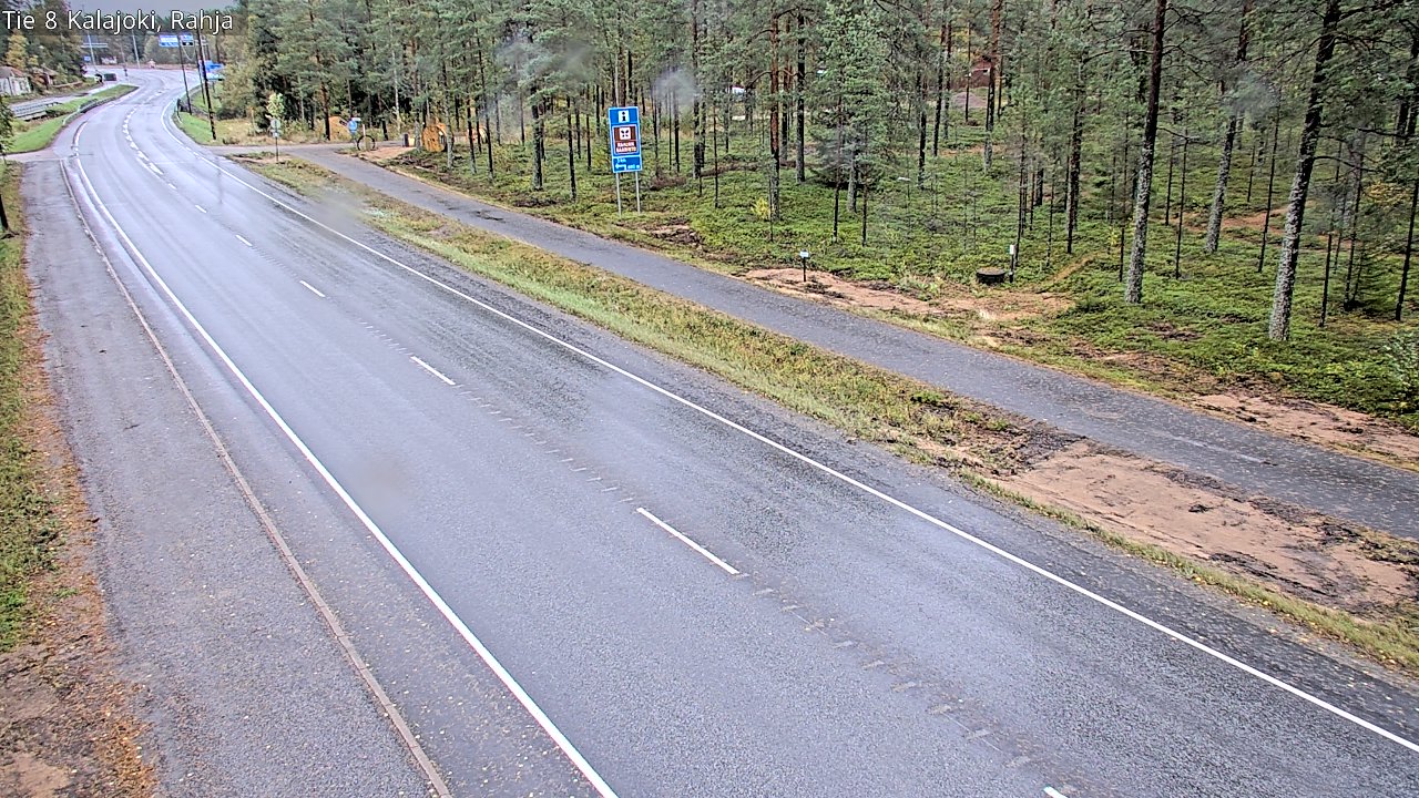 Weather Camera Image Road 8 Kalajoki, Rahja, Kalajoki, Pohjois-Pohjanmaa