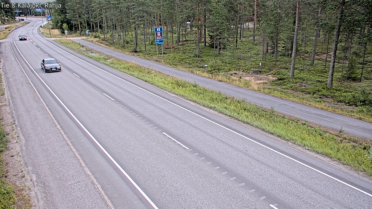 Weather Camera Image Väg 8 Kalajoki, Rahja, Kalajoki, Pohjois-Pohjanmaa
