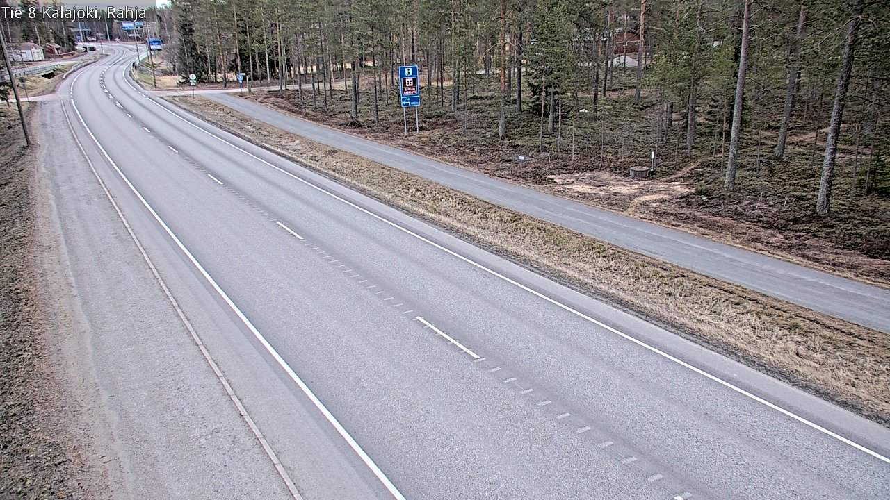 Weather Camera Image Road 8 Kalajoki, Rahja, Kalajoki, Pohjois-Pohjanmaa