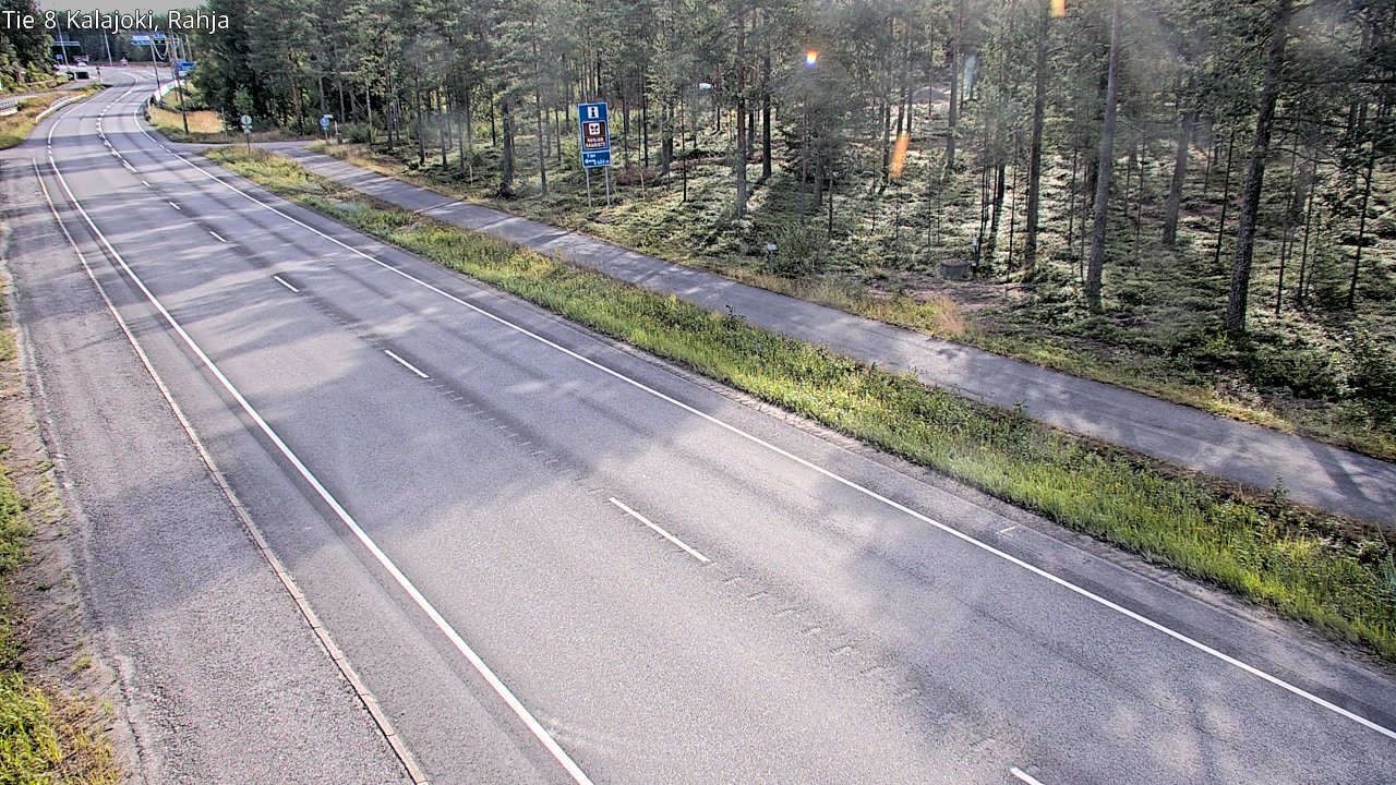 Weather Camera Image Road 8 Kalajoki, Rahja, Kalajoki, Pohjois-Pohjanmaa