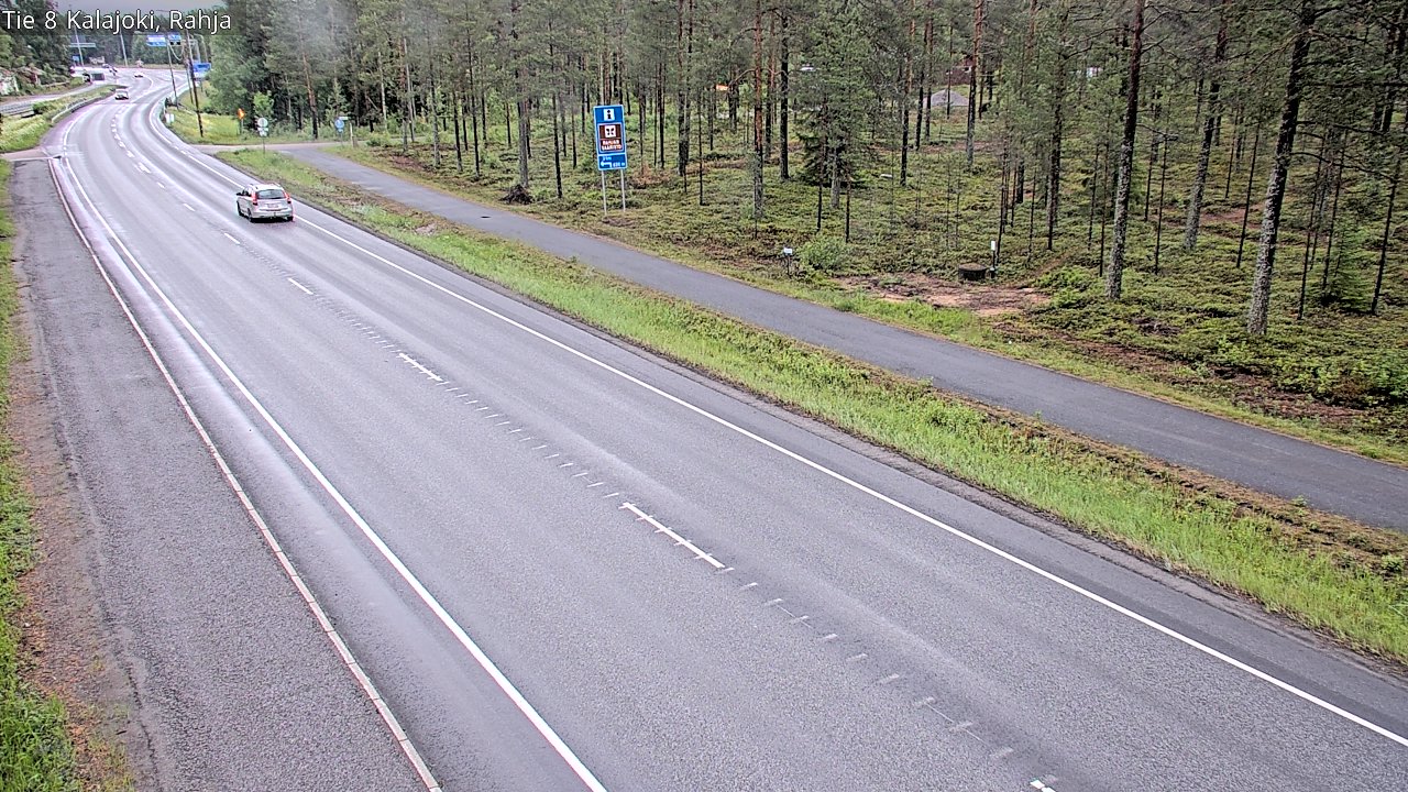 Weather Camera Image Road 8 Kalajoki, Rahja, Kalajoki, Pohjois-Pohjanmaa