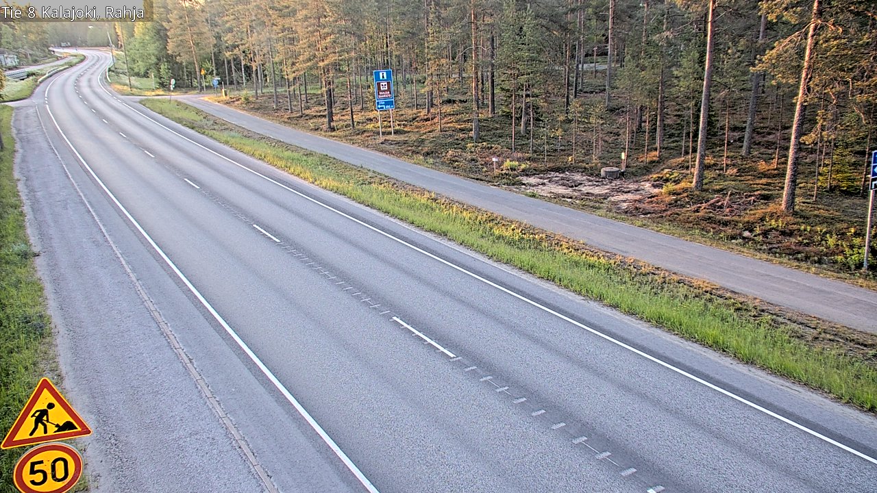 Weather Camera Image Road 8 Kalajoki, Rahja, Kalajoki, Pohjois-Pohjanmaa