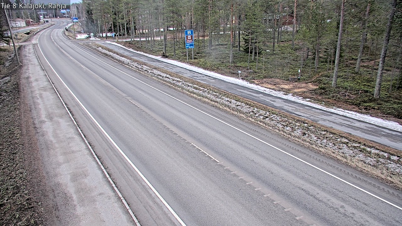 Weather Camera Image Väg 8 Kalajoki, Rahja, Kalajoki, Pohjois-Pohjanmaa