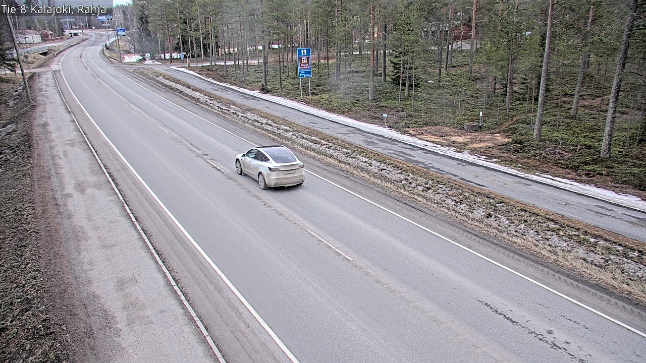 Weather Camera Image Väg 8 Kalajoki, Rahja, Kalajoki, Pohjois-Pohjanmaa