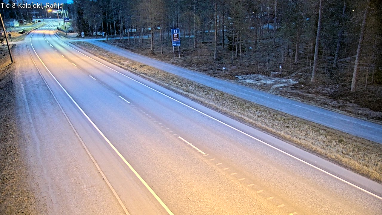 Weather Camera Image Väg 8 Kalajoki, Rahja, Kalajoki, Pohjois-Pohjanmaa