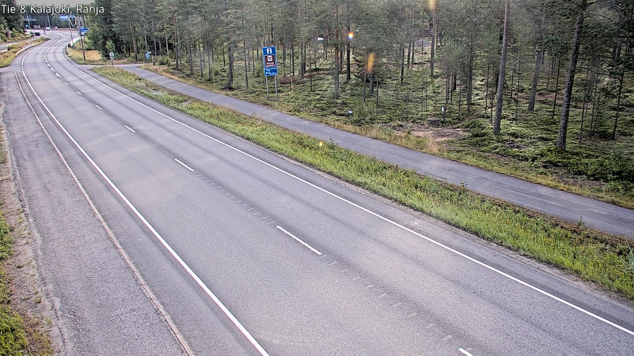 Weather Camera Image Road 8 Kalajoki, Rahja, Kalajoki, Pohjois-Pohjanmaa