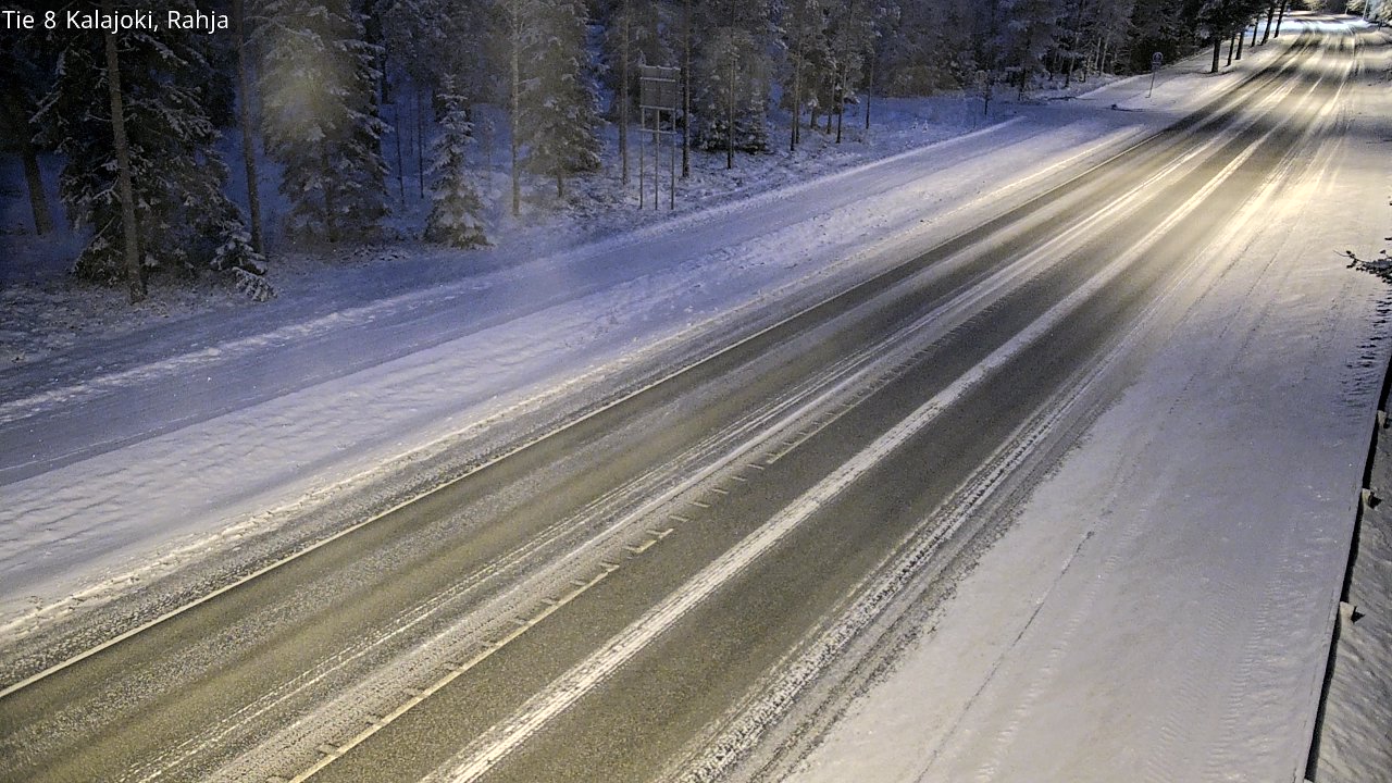 Weather Camera Image Väg 8 Kalajoki, Rahja, Kalajoki, Pohjois-Pohjanmaa