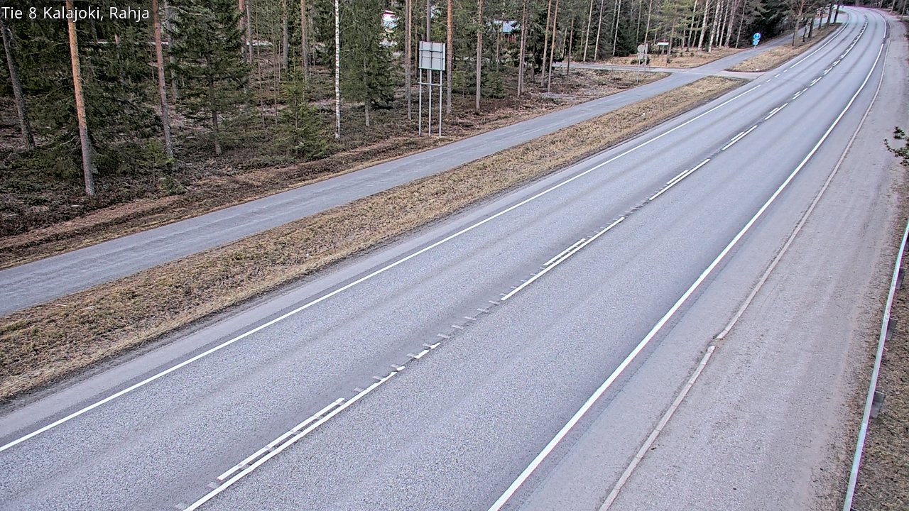 Weather Camera Image Road 8 Kalajoki, Rahja, Kalajoki, Pohjois-Pohjanmaa