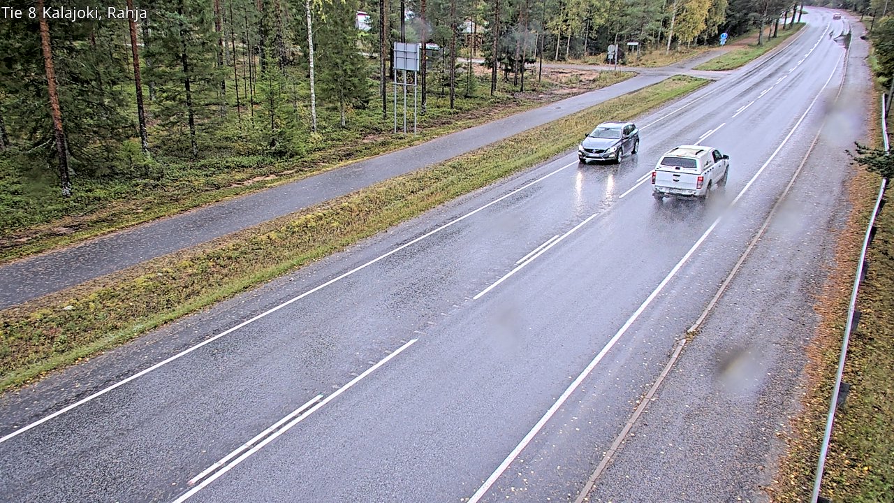 Weather Camera Image Väg 8 Kalajoki, Rahja, Kalajoki, Pohjois-Pohjanmaa