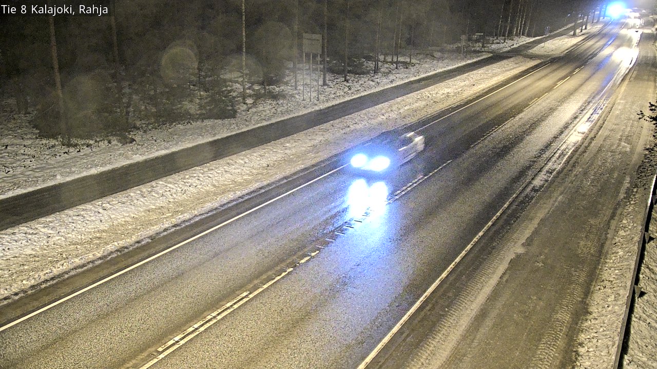 Weather Camera Image Väg 8 Kalajoki, Rahja, Kalajoki, Pohjois-Pohjanmaa
