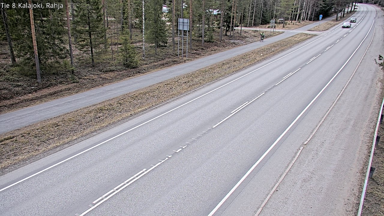 Weather Camera Image Väg 8 Kalajoki, Rahja, Kalajoki, Pohjois-Pohjanmaa