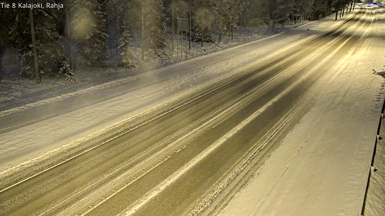 Weather Camera Image Väg 8 Kalajoki, Rahja, Kalajoki, Pohjois-Pohjanmaa