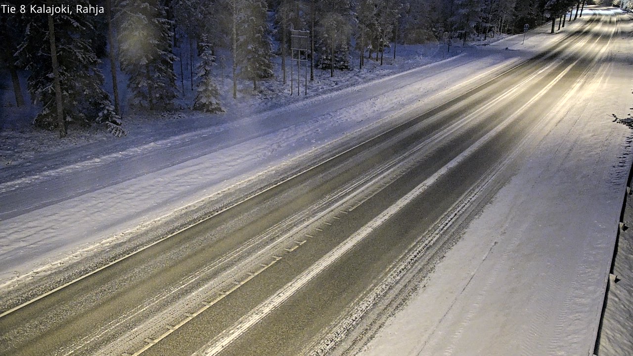 Weather Camera Image Väg 8 Kalajoki, Rahja, Kalajoki, Pohjois-Pohjanmaa