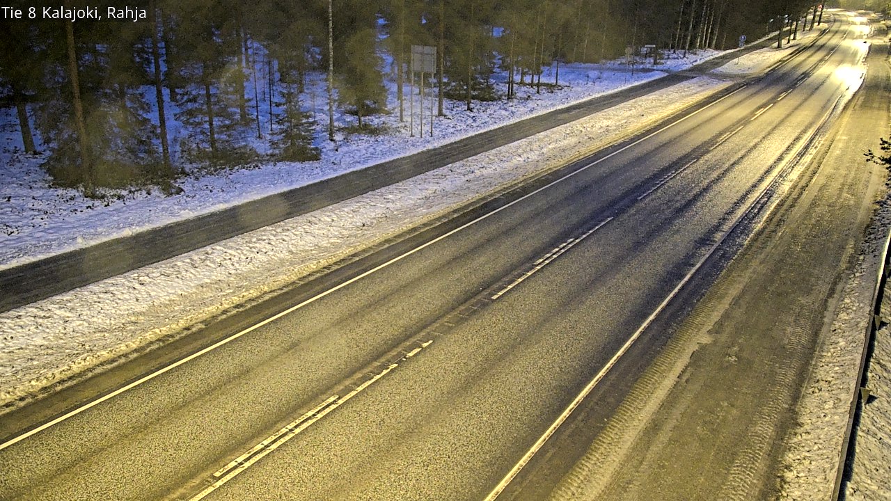 Weather Camera Image Väg 8 Kalajoki, Rahja, Kalajoki, Pohjois-Pohjanmaa