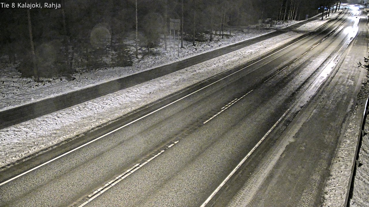 Weather Camera Image Väg 8 Kalajoki, Rahja, Kalajoki, Pohjois-Pohjanmaa