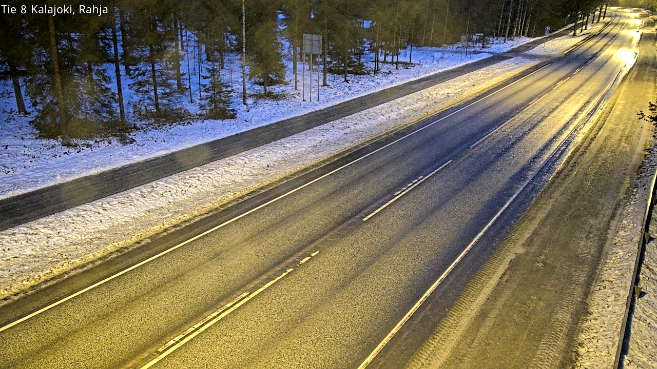 Weather Camera Image Väg 8 Kalajoki, Rahja, Kalajoki, Pohjois-Pohjanmaa