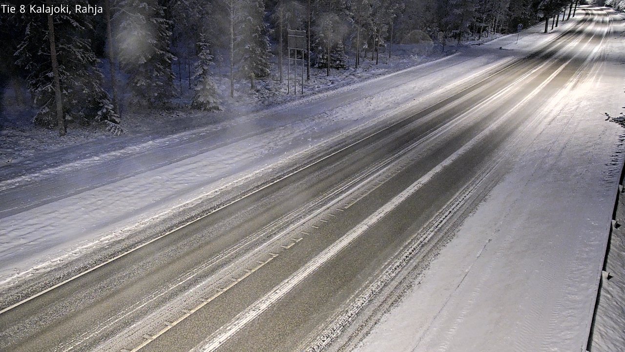 Weather Camera Image Väg 8 Kalajoki, Rahja, Kalajoki, Pohjois-Pohjanmaa