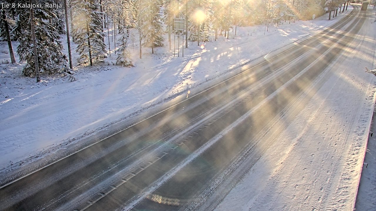 Weather Camera Image Road 8 Kalajoki, Rahja, Kalajoki, Pohjois-Pohjanmaa