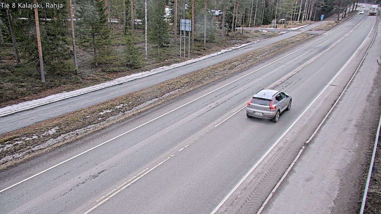 Weather Camera Image Väg 8 Kalajoki, Rahja, Kalajoki, Pohjois-Pohjanmaa