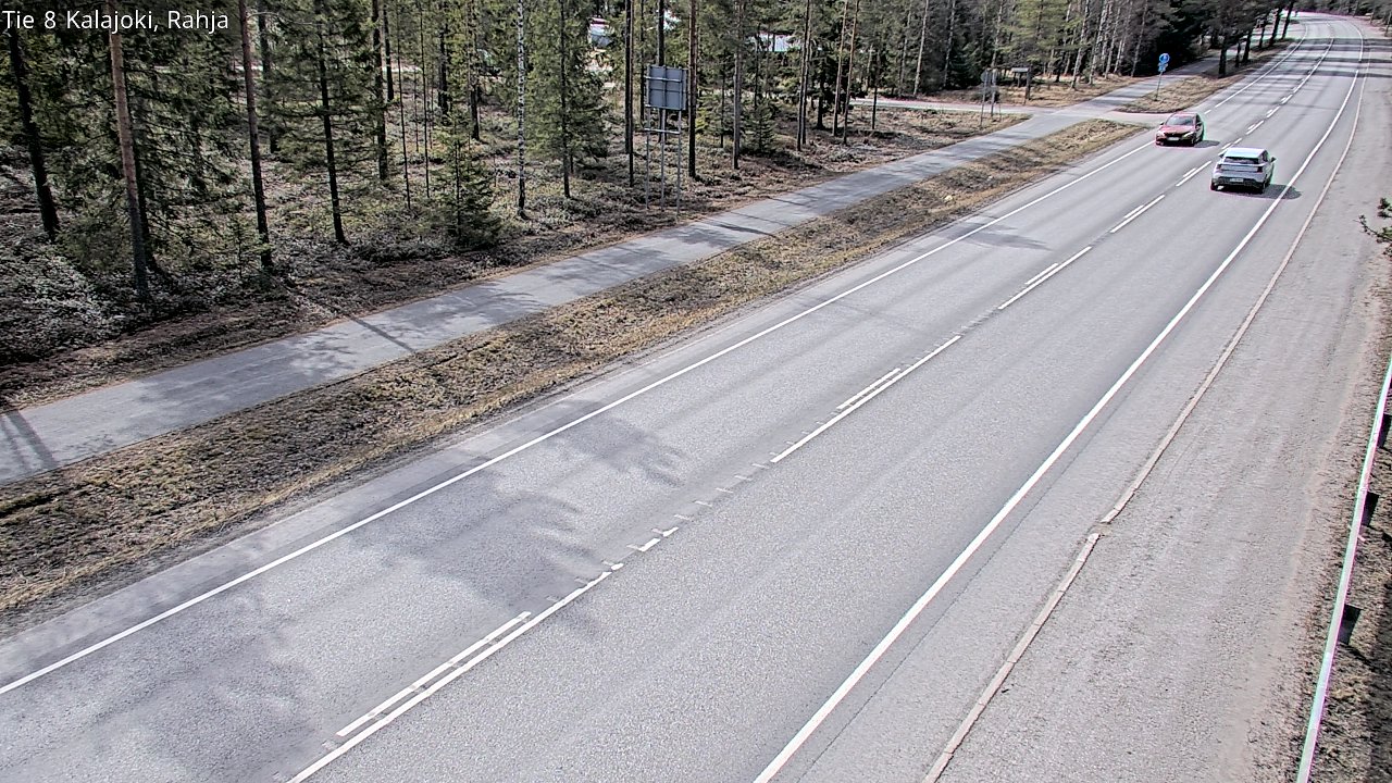 Weather Camera Image Väg 8 Kalajoki, Rahja, Kalajoki, Pohjois-Pohjanmaa