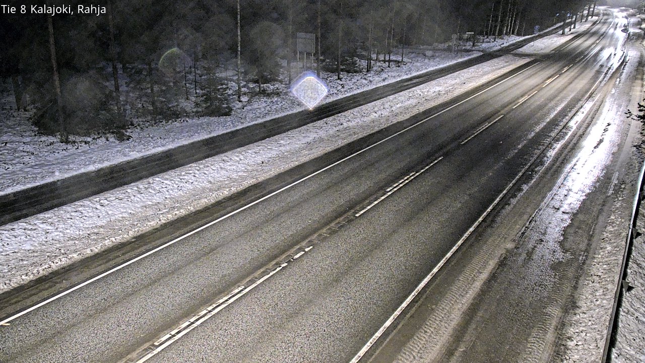 Weather Camera Image Väg 8 Kalajoki, Rahja, Kalajoki, Pohjois-Pohjanmaa