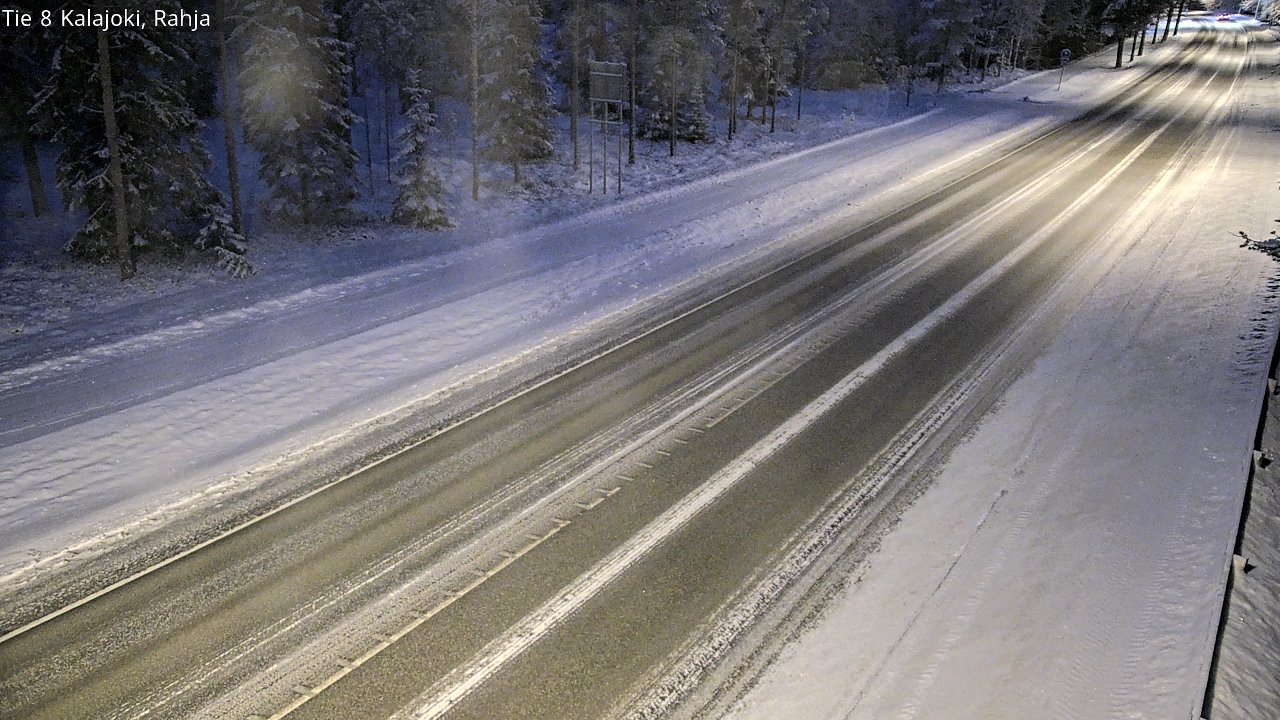 Weather Camera Image Väg 8 Kalajoki, Rahja, Kalajoki, Pohjois-Pohjanmaa